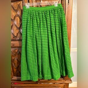 Kate Spade Vibrant Green A-Line Skirt